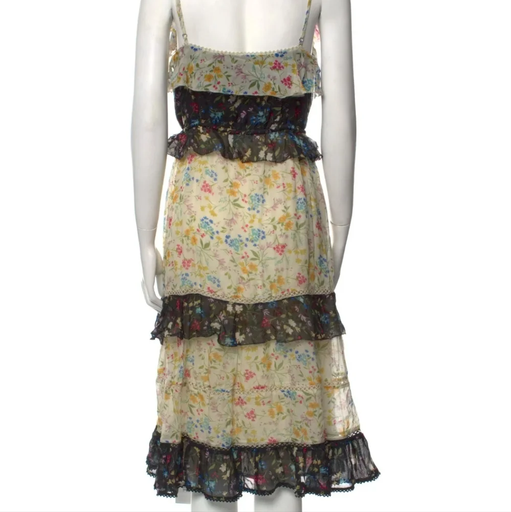 Anthropologie Love Sam floral spaghetti strap dress Small - Picture 4 of 9